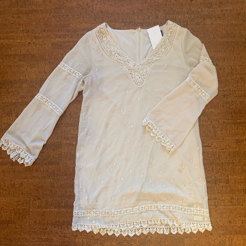 Boho Chic Orphan Black, Cream Colour Dress